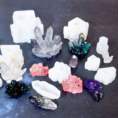 Crystal Cluster Epoxy Resin Silicone Mold