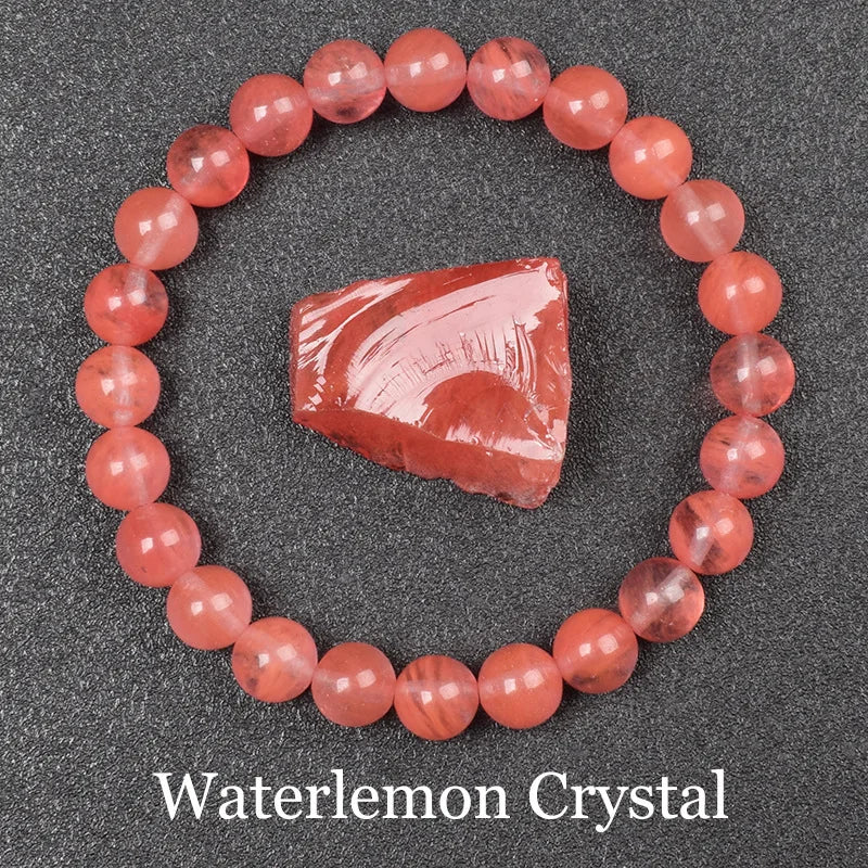 Blue Apatite Natural Stone Bead Bracelet