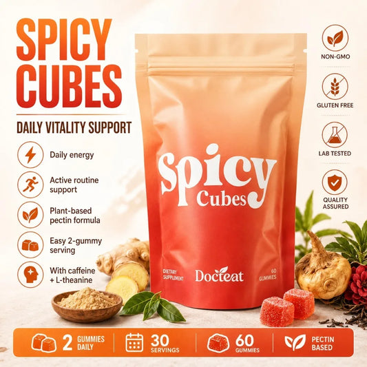 Spicy Cubes Gummies with Green Tea