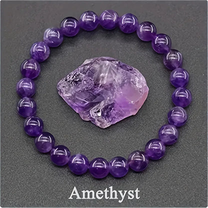 Blue Apatite Natural Stone Bead Bracelet