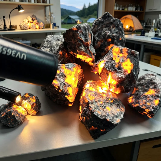 Natural Raw Fluorescent Flame Stone