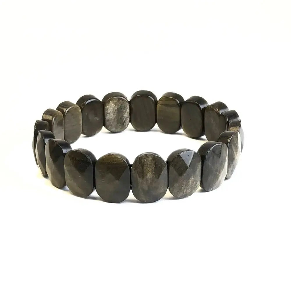 Stone Bead Elastic Couple Bracelet