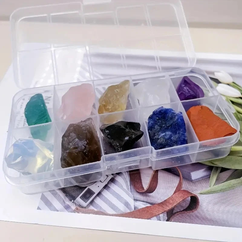 Natural Rough Crystal Gemstone Set