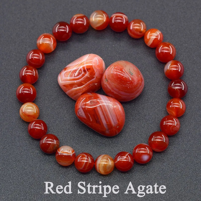 Amethyst Tiger Eye Stone Bracelet