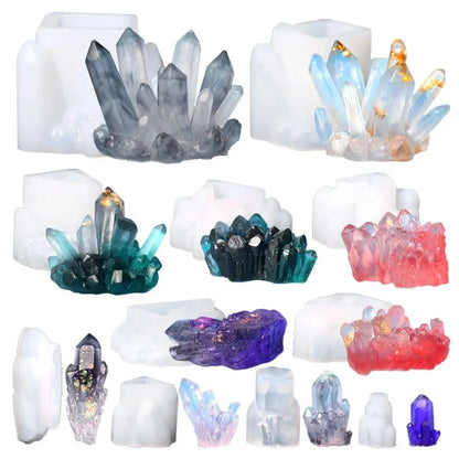 Crystal Cluster Epoxy Resin Silicone Mold