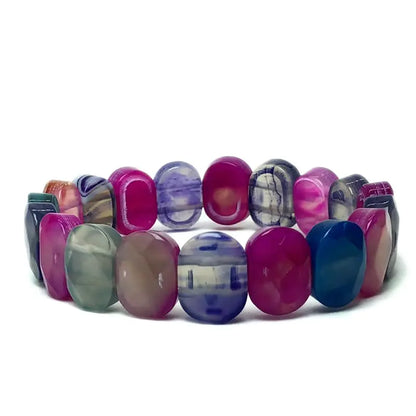 Stone Bead Elastic Couple Bracelet