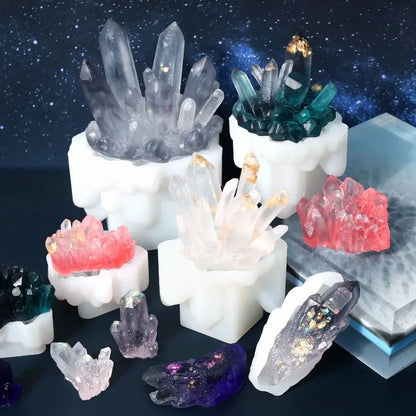 Crystal Cluster Epoxy Resin Silicone Mold