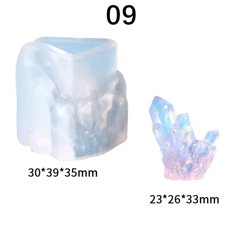 Crystal Cluster Epoxy Resin Silicone Mold