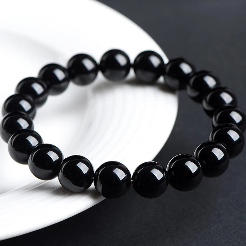 Natural Onyx Obsidian Bracelet