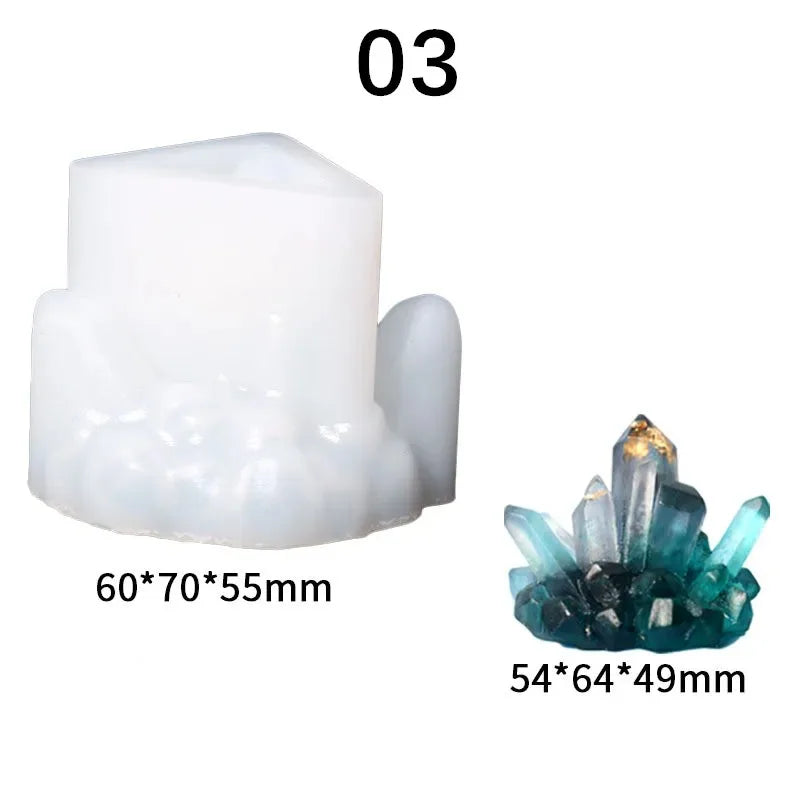 Crystal Cluster Epoxy Resin Silicone Mold