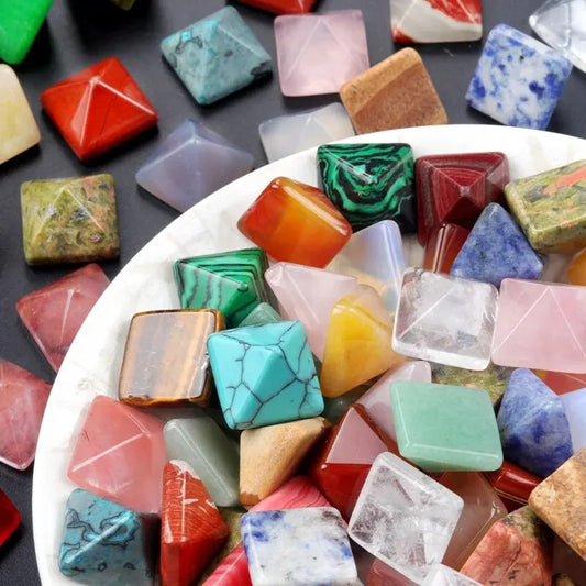 Natural Triangle Crystal Beads
