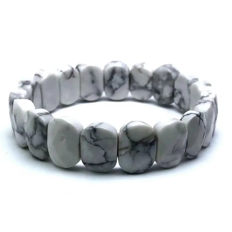 Stone Bead Elastic Couple Bracelet