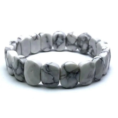 Stone Bead Elastic Couple Bracelet