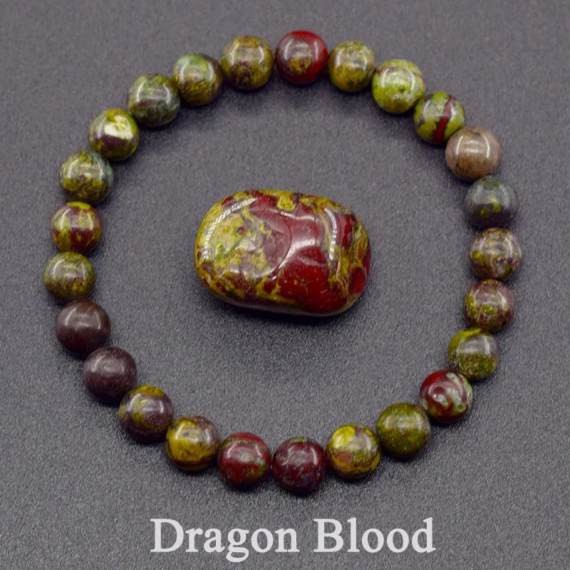 Natural Lapis Lazuli Beaded Elastic Bracelet