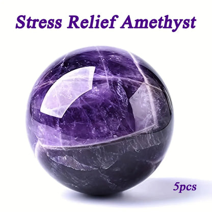 Natural Amethyst Crystal Gemstone Balls