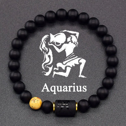 Zodiac Tiger Eye Hematite Bracelet