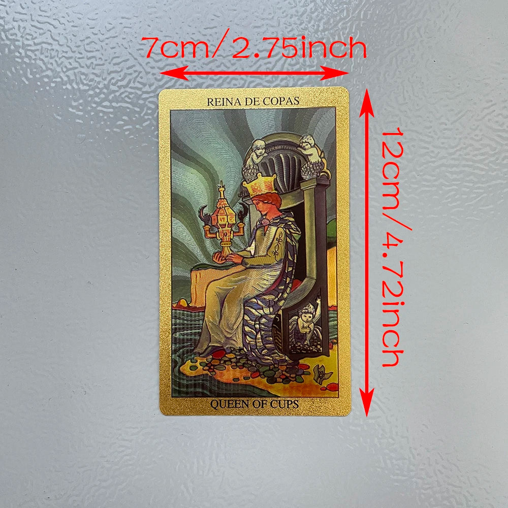 Golden Foil Bilingual Tarot Deck