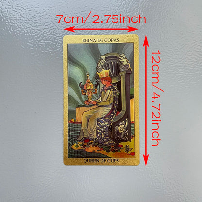 Golden Foil Bilingual Tarot Deck