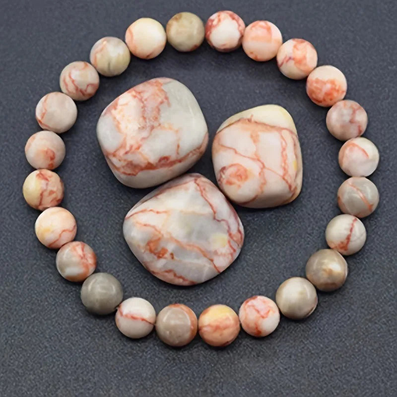 Blue Apatite Natural Stone Bead Bracelet