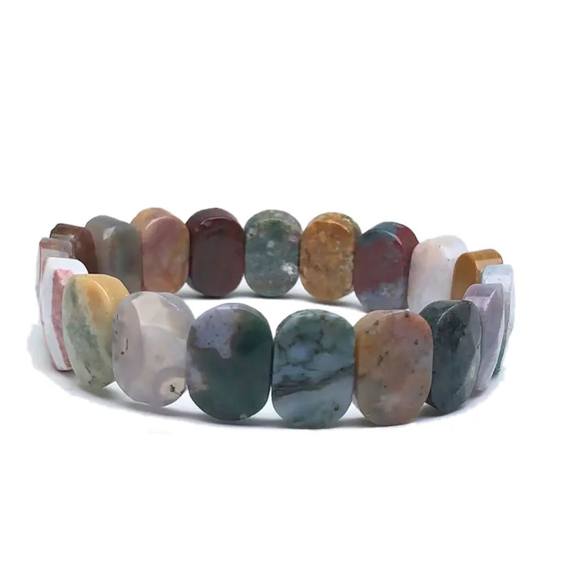 Stone Bead Elastic Couple Bracelet