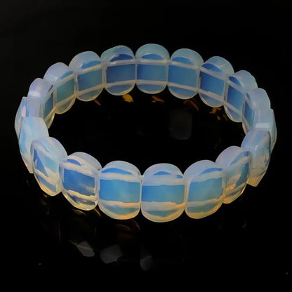 Stone Bead Elastic Couple Bracelet