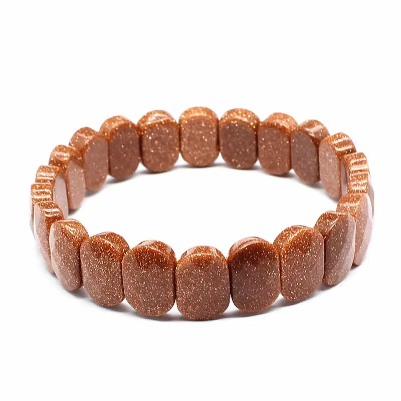 Stone Bead Elastic Couple Bracelet
