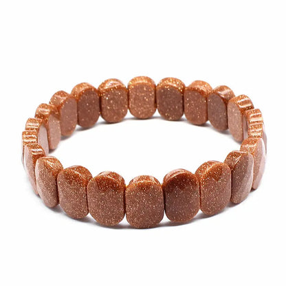 Stone Bead Elastic Couple Bracelet