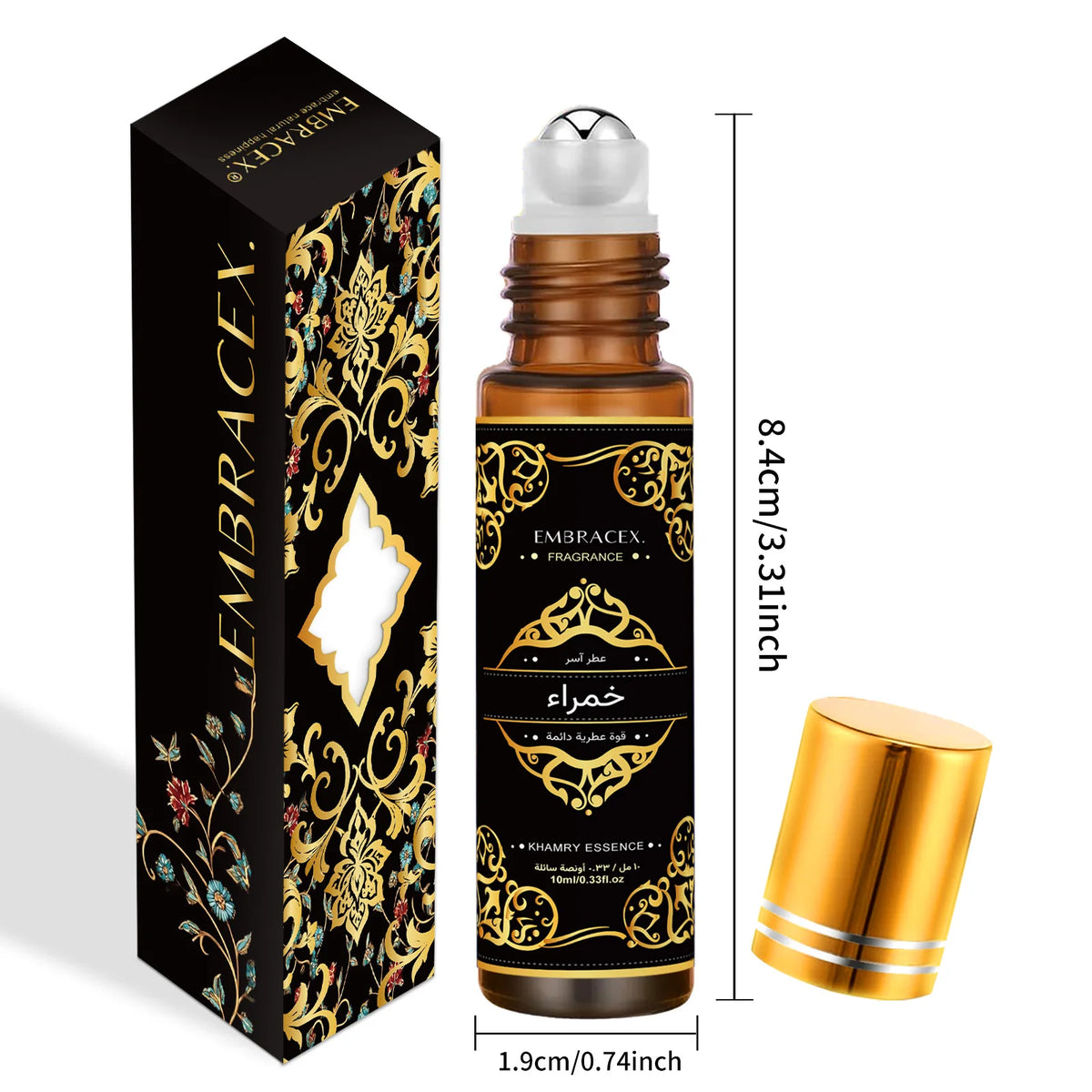10ml Khamry Essence Fragrance Oils خمراء Roller Car Air Freshener Fragrance Eid Al-Fitr Gift Long Lasting Scent