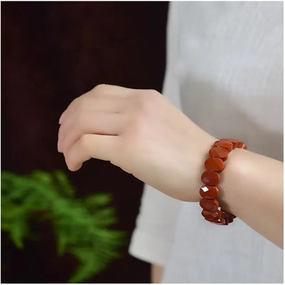 Stone Bead Elastic Couple Bracelet