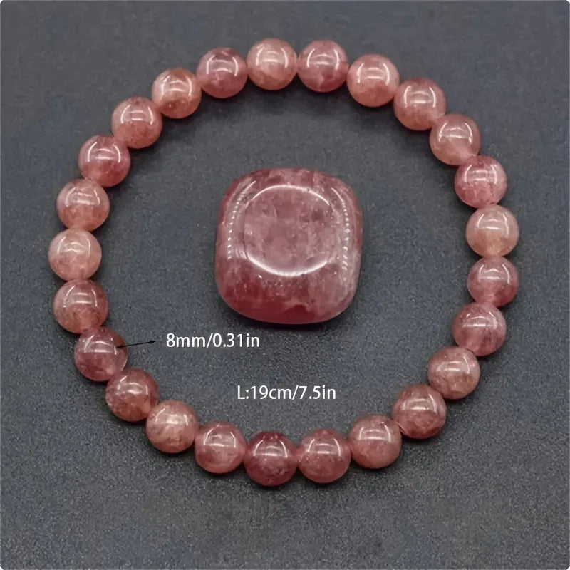 Blue Apatite Natural Stone Bead Bracelet