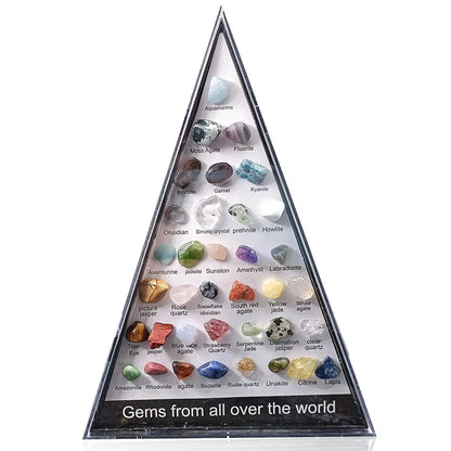 Natural Crystal Mineral Specimen Collection Box