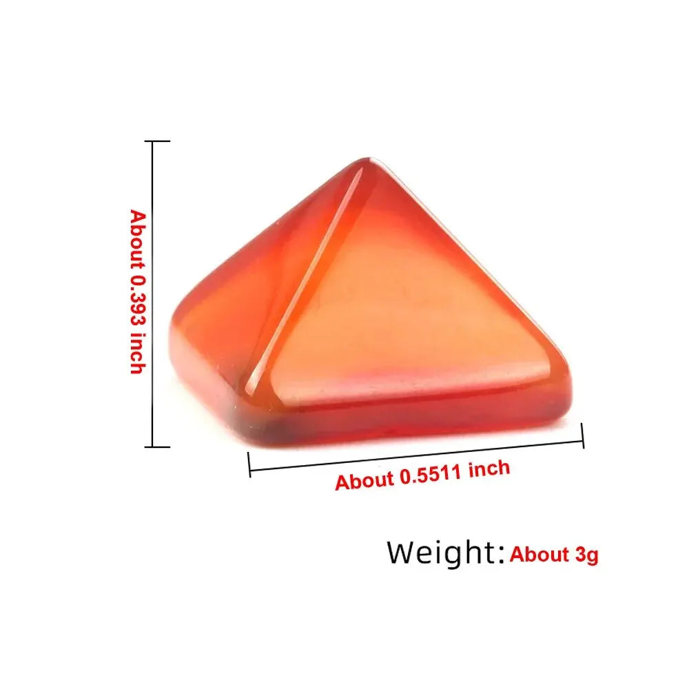 Natural Triangle Crystal Beads