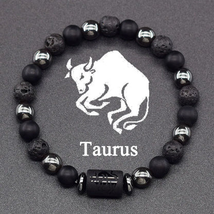 Zodiac Tiger Eye Hematite Bracelet