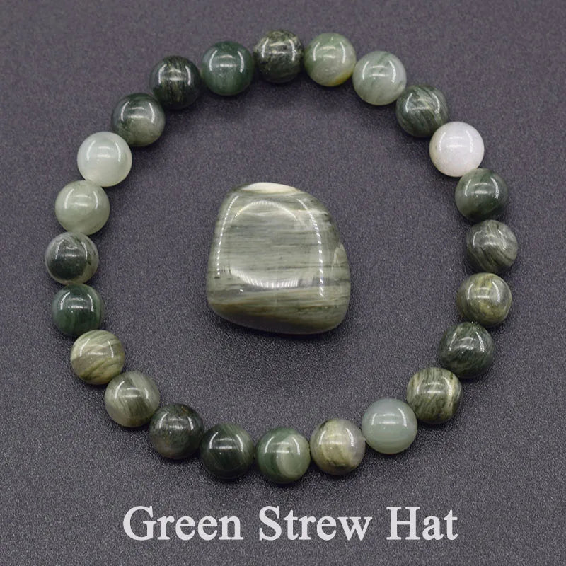 Natural Lapis Lazuli Beaded Elastic Bracelet