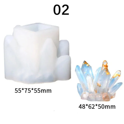 Crystal Cluster Epoxy Resin Silicone Mold