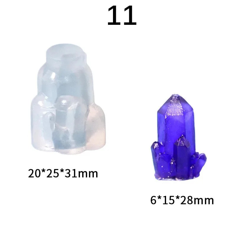 Crystal Cluster Epoxy Resin Silicone Mold