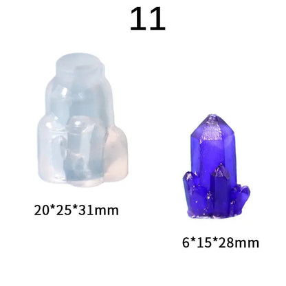 Crystal Cluster Epoxy Resin Silicone Mold