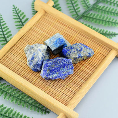 Natural Lapis Lazuli Beaded Elastic Bracelet