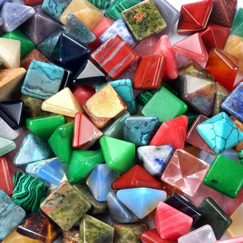 Natural Triangle Crystal Beads