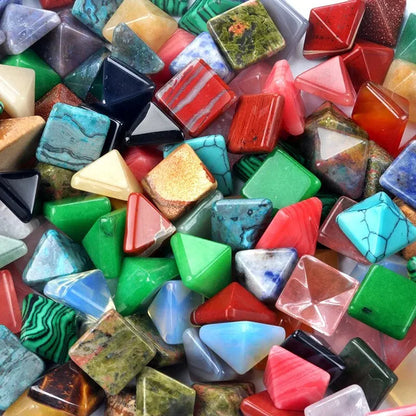 Natural Triangle Crystal Beads