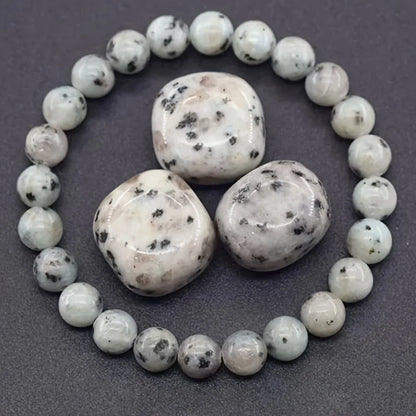 Blue Apatite Natural Stone Bead Bracelet