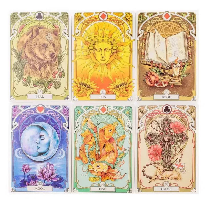 Art Nouveau Floral Romantic Oracle Cards