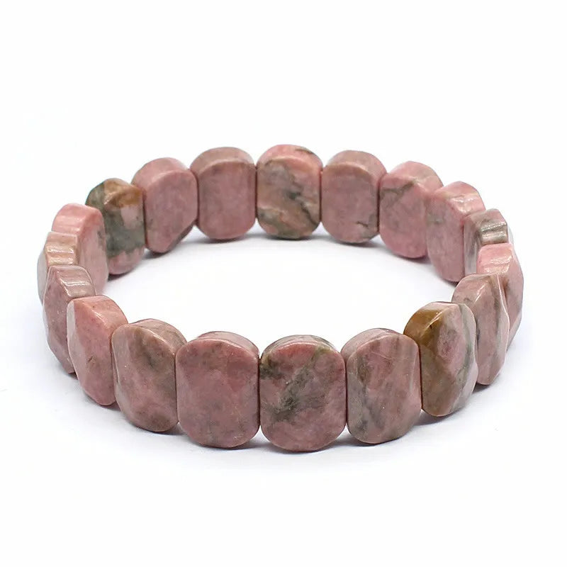 Stone Bead Elastic Couple Bracelet