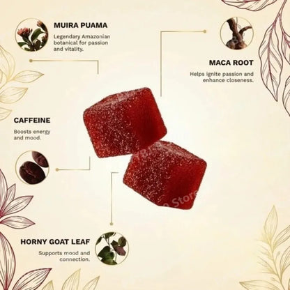 Spicy Cubes Gummies with Green Tea