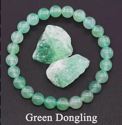 Blue Apatite Natural Stone Bead Bracelet