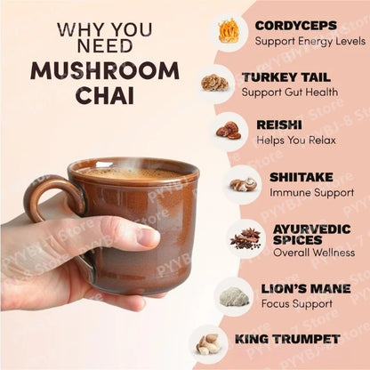Mushroom Chai Herbal Tea
