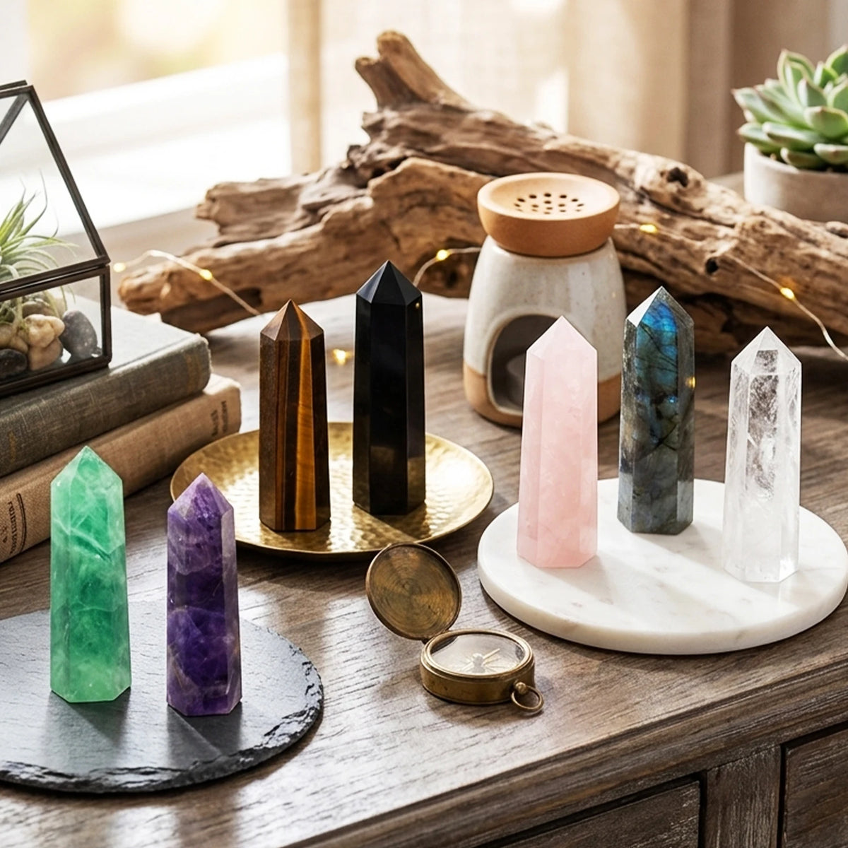 Natural Crystal Point Wand