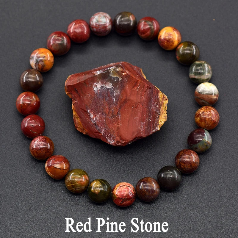 Amethyst Tiger Eye Stone Bracelet