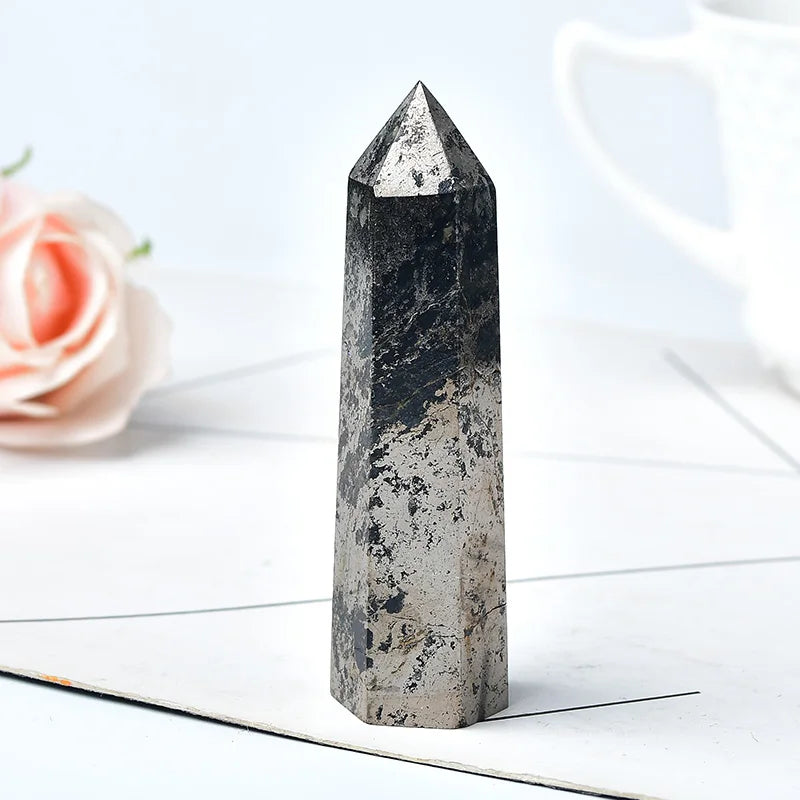 Natural Crystal Point Wand Reiki Stone