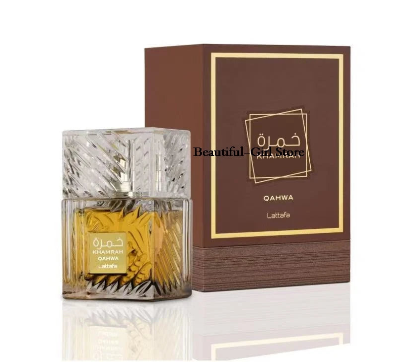 100ml Arabian Khamrah Unisex Perfume Sandalwood Pine Scent Luxury Fragrance Daily Dating Gift